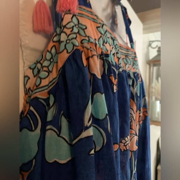 Crown & Ivy Floral Blue Maxi Dress - Picture 9 of 16